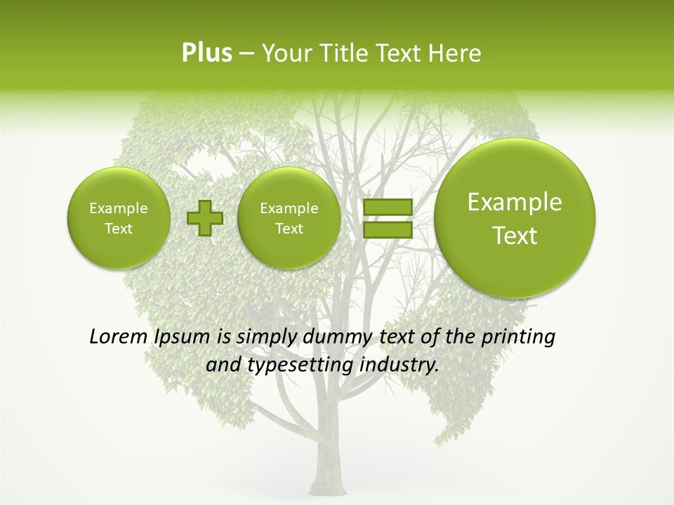 Warming Concept Plant PowerPoint Template