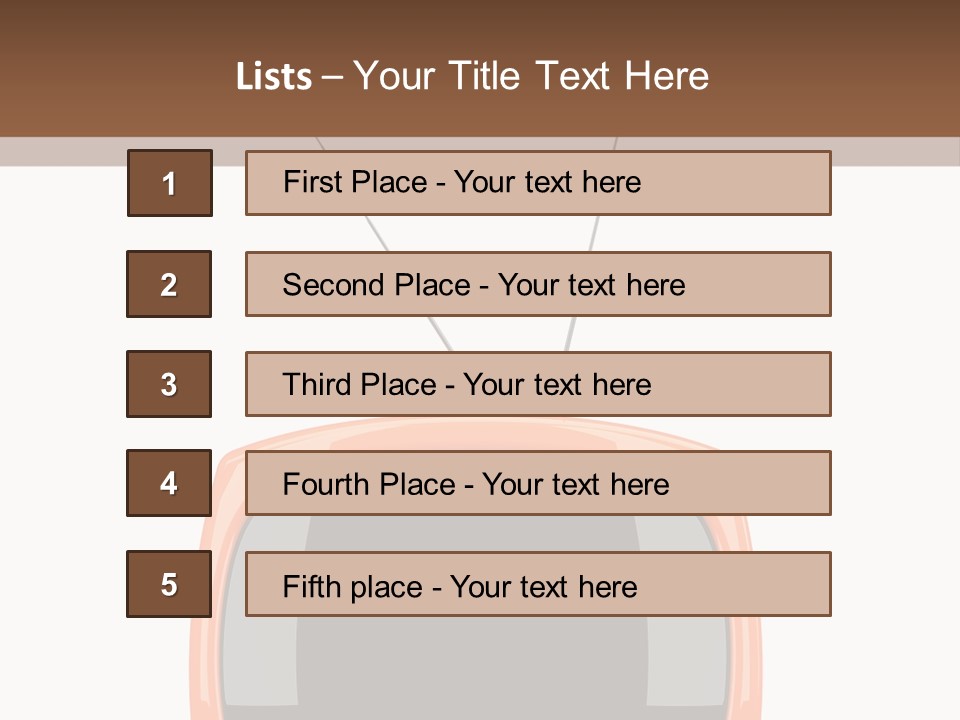 Television Icon Object PowerPoint Template