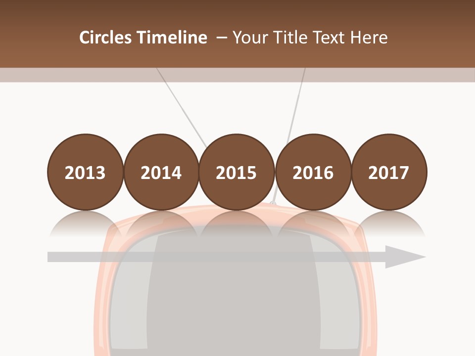 Television Icon Object PowerPoint Template