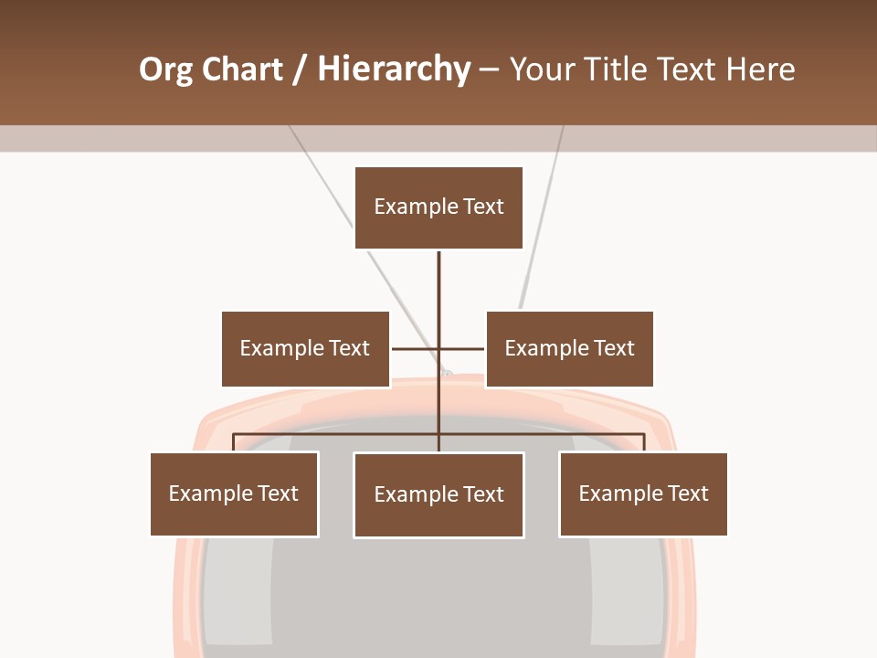 Television Icon Object PowerPoint Template