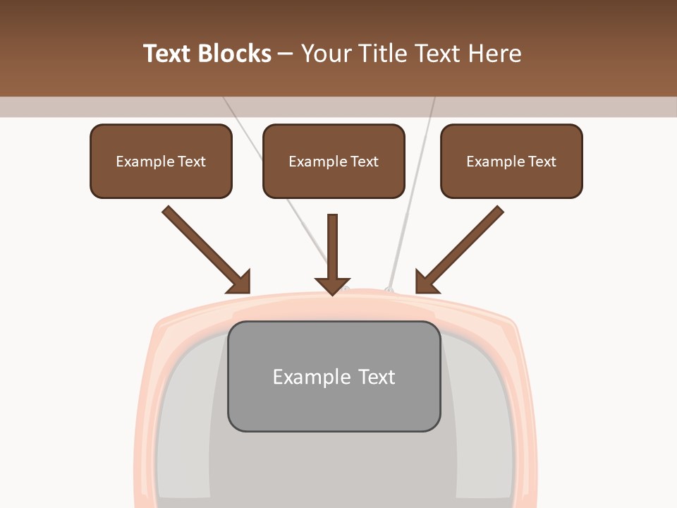 Television Icon Object PowerPoint Template