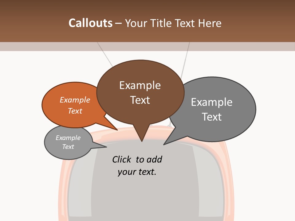 Television Icon Object PowerPoint Template