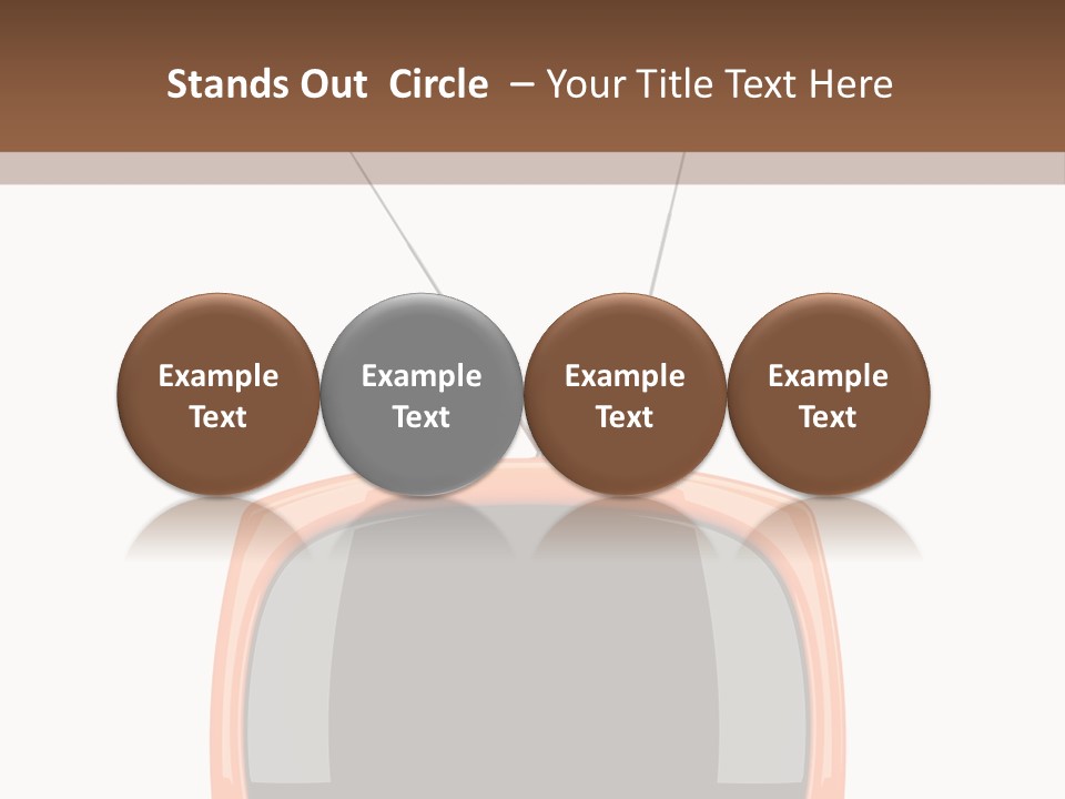 Television Icon Object PowerPoint Template