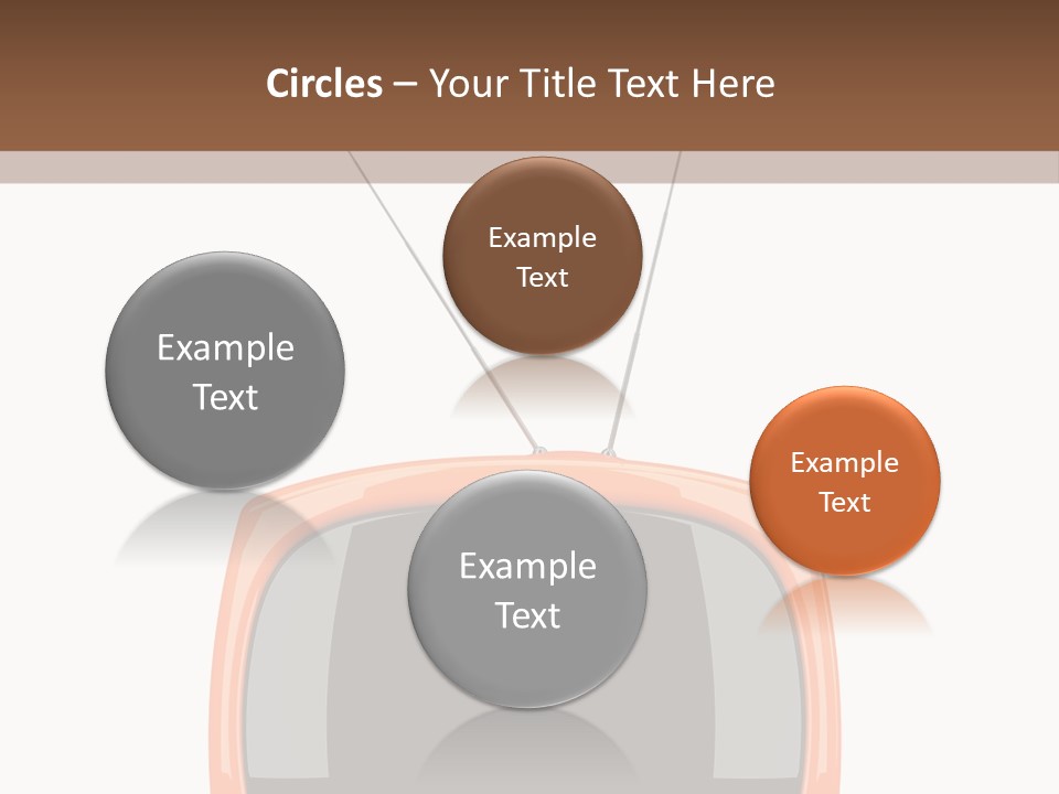 Television Icon Object PowerPoint Template
