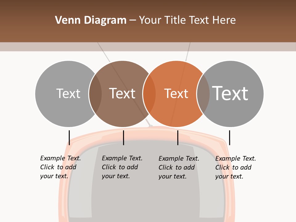 Television Icon Object PowerPoint Template
