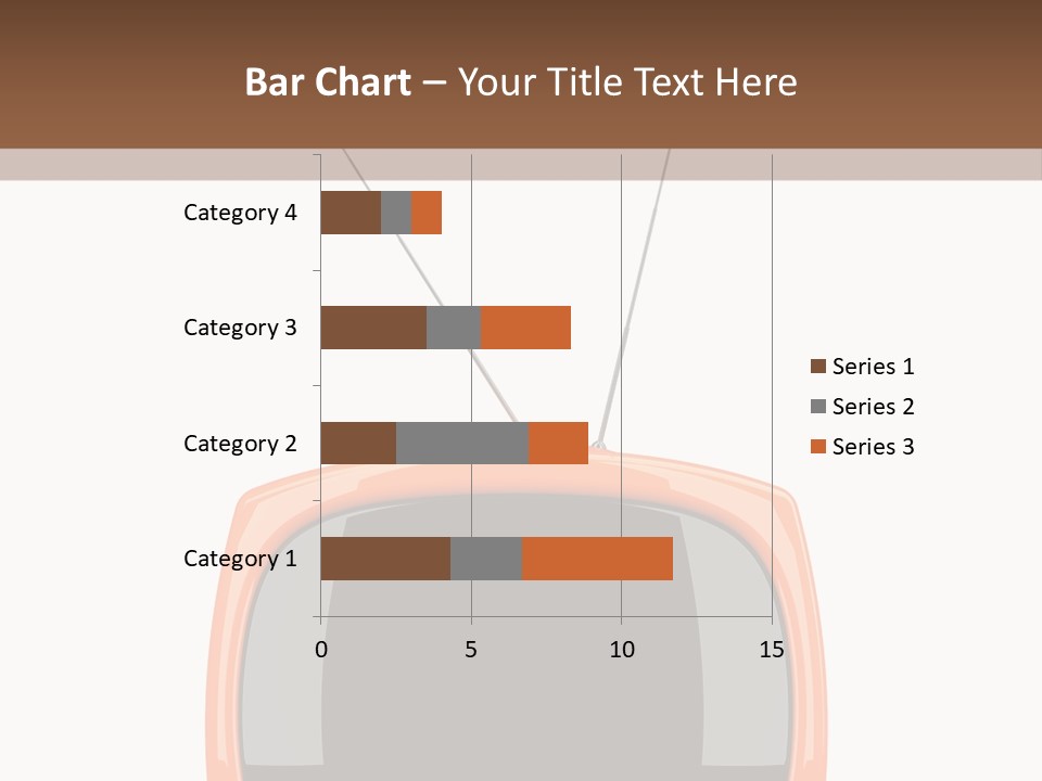 Television Icon Object PowerPoint Template