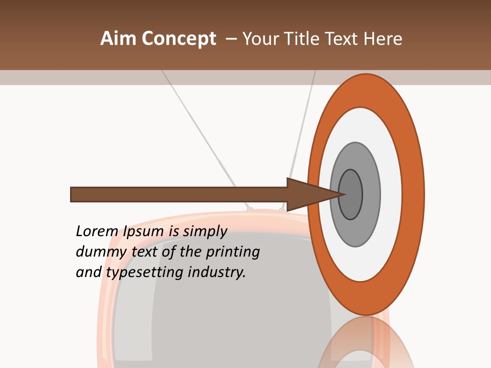 Television Icon Object PowerPoint Template