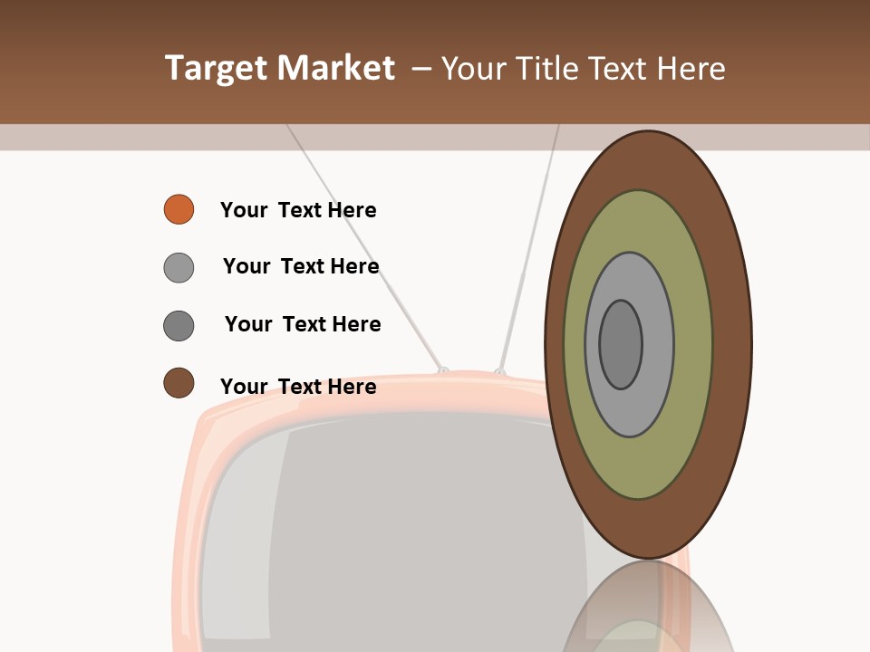 Television Icon Object PowerPoint Template