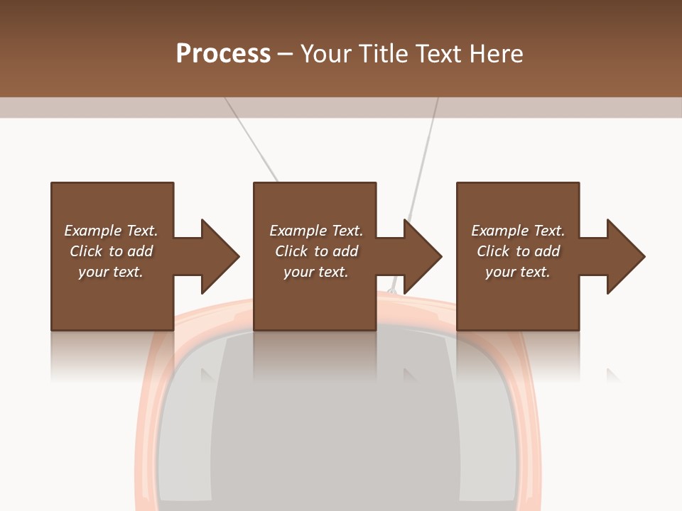 Television Icon Object PowerPoint Template