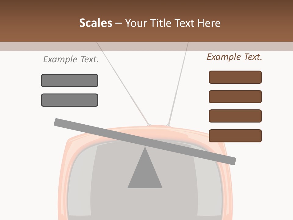 Television Icon Object PowerPoint Template