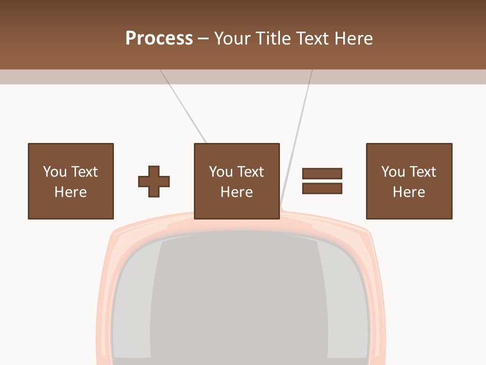 Television Icon Object PowerPoint Template