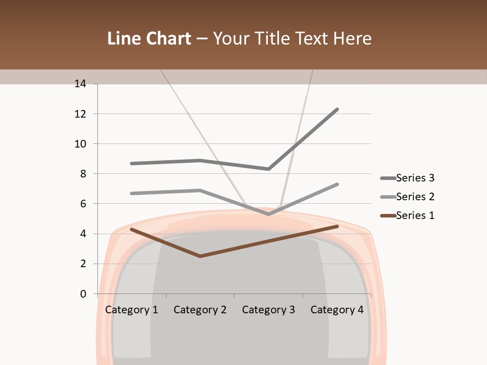 Television Icon Object PowerPoint Template