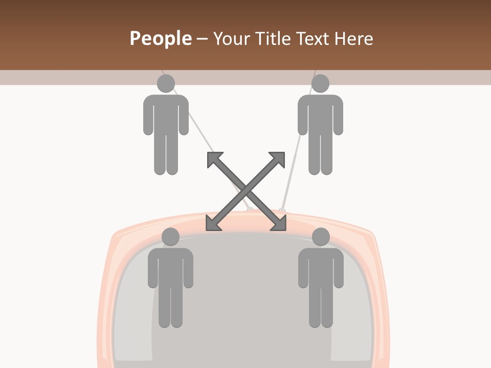 Television Icon Object PowerPoint Template