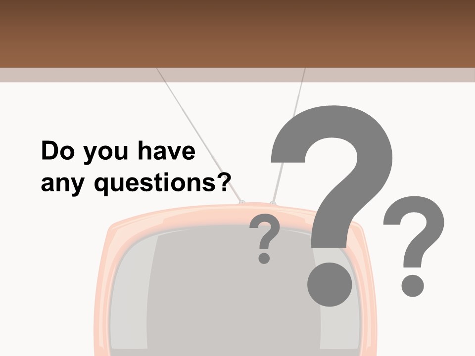 Television Icon Object PowerPoint Template