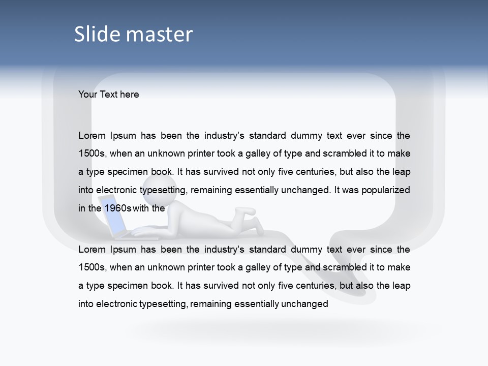 Communication Learning Lie Down PowerPoint Template