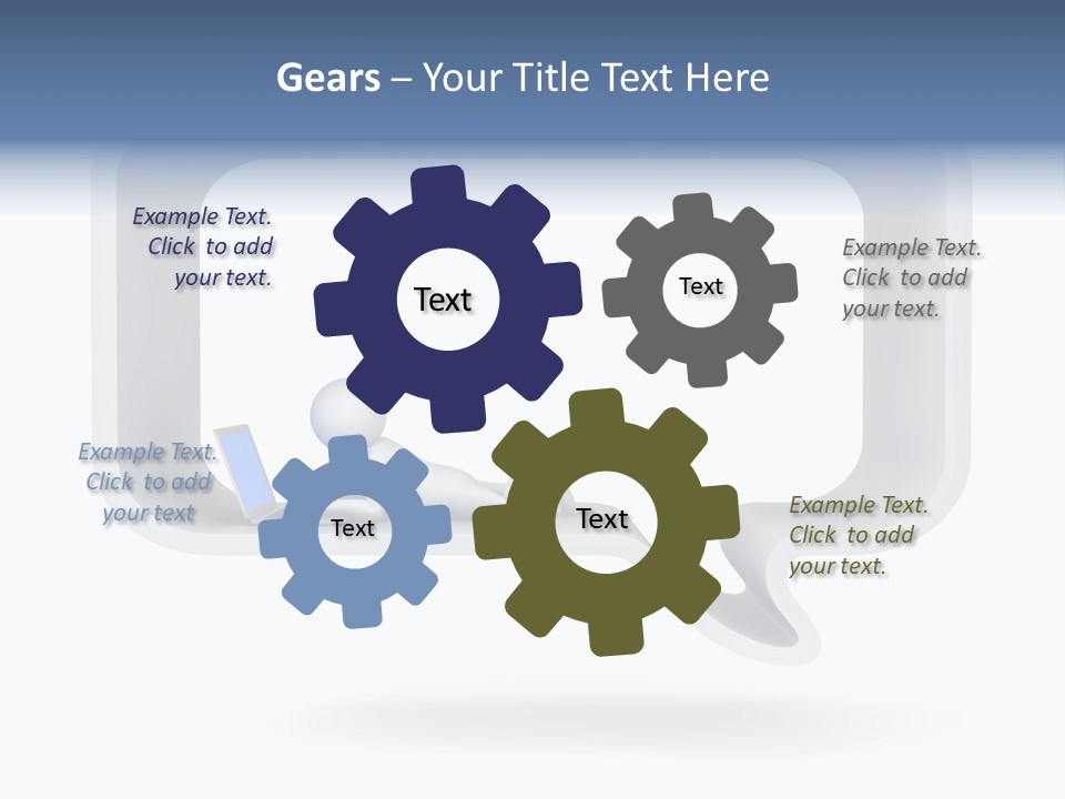 Communication Learning Lie Down PowerPoint Template