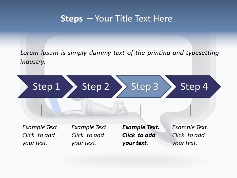 Communication Learning Lie Down PowerPoint Template