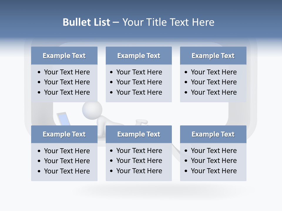 Communication Learning Lie Down PowerPoint Template