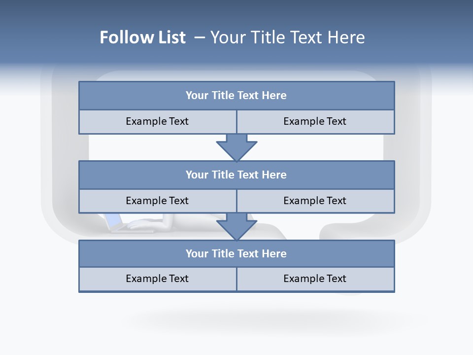 Communication Learning Lie Down PowerPoint Template