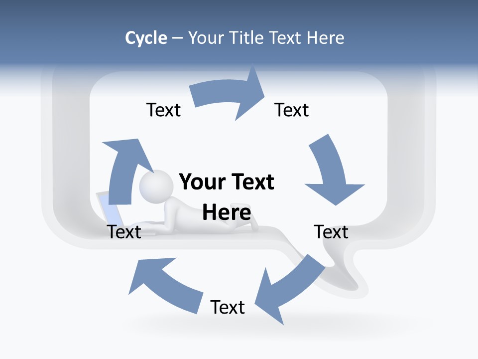 Communication Learning Lie Down PowerPoint Template