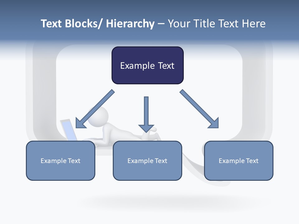 Communication Learning Lie Down PowerPoint Template