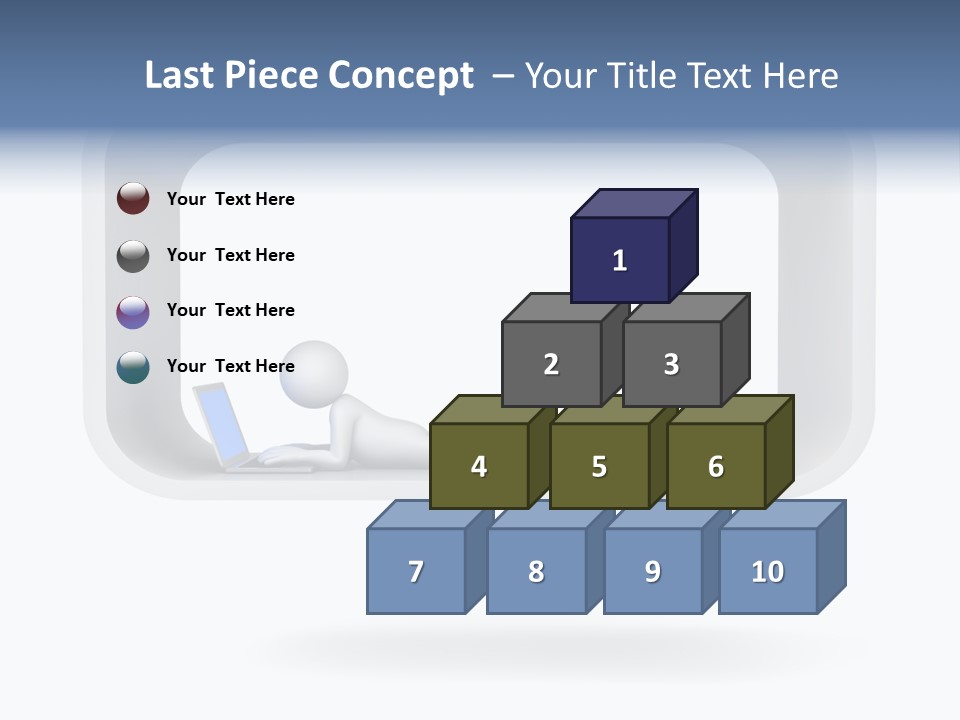 Communication Learning Lie Down PowerPoint Template