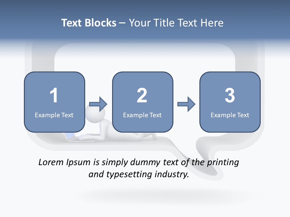 Communication Learning Lie Down PowerPoint Template