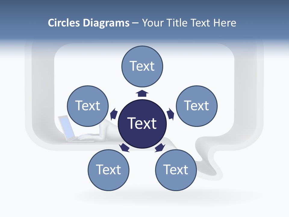 Communication Learning Lie Down PowerPoint Template