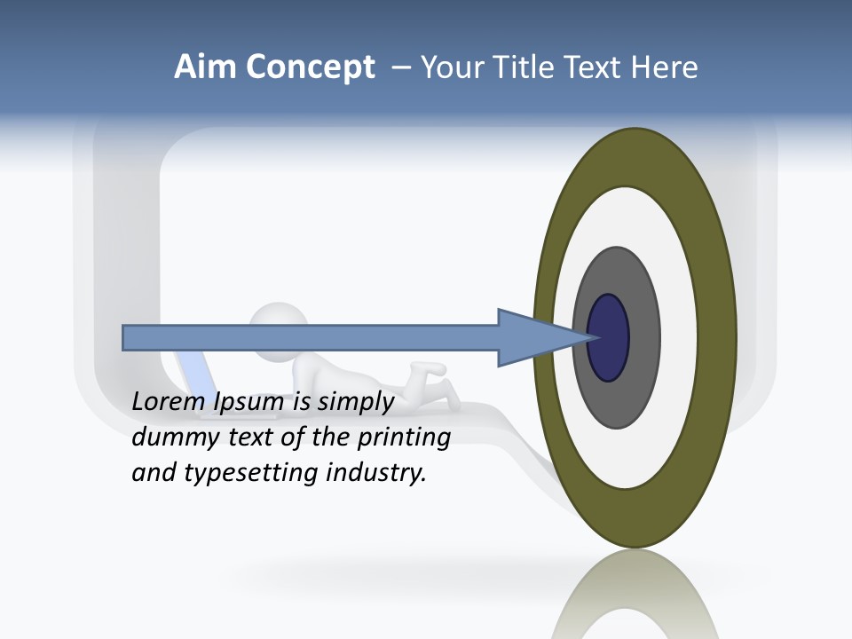 Communication Learning Lie Down PowerPoint Template