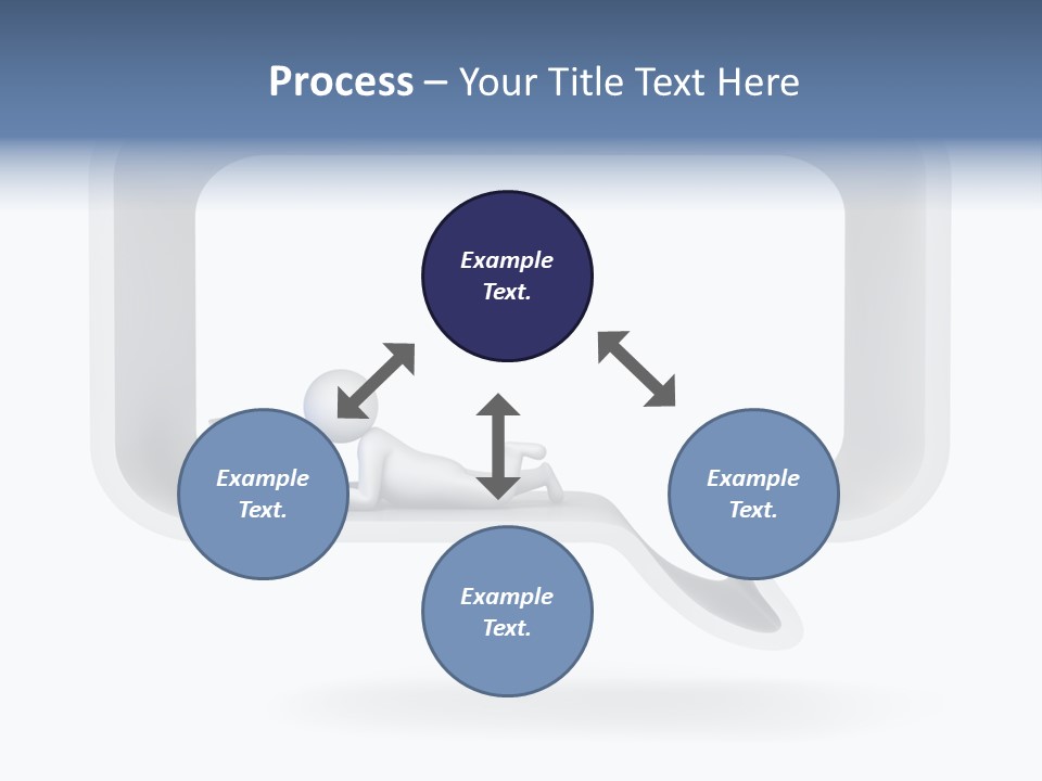 Communication Learning Lie Down PowerPoint Template