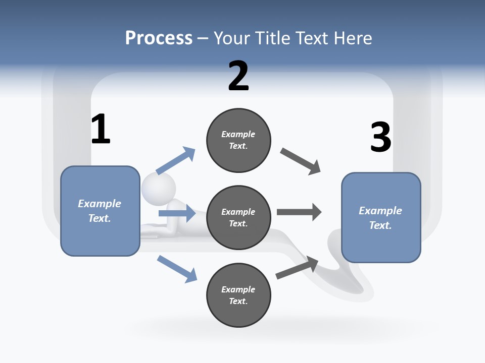 Communication Learning Lie Down PowerPoint Template