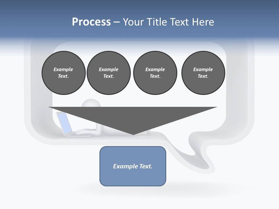 Communication Learning Lie Down PowerPoint Template