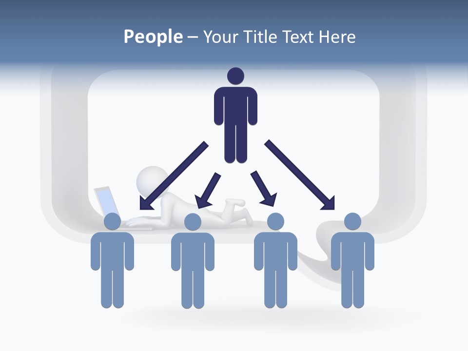 Communication Learning Lie Down PowerPoint Template