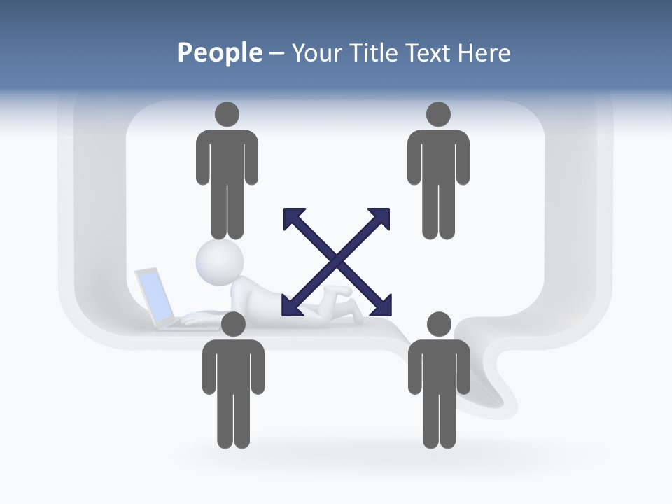 Communication Learning Lie Down PowerPoint Template