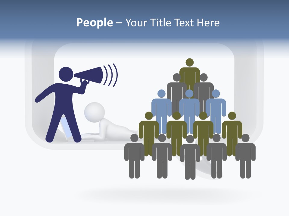 Communication Learning Lie Down PowerPoint Template