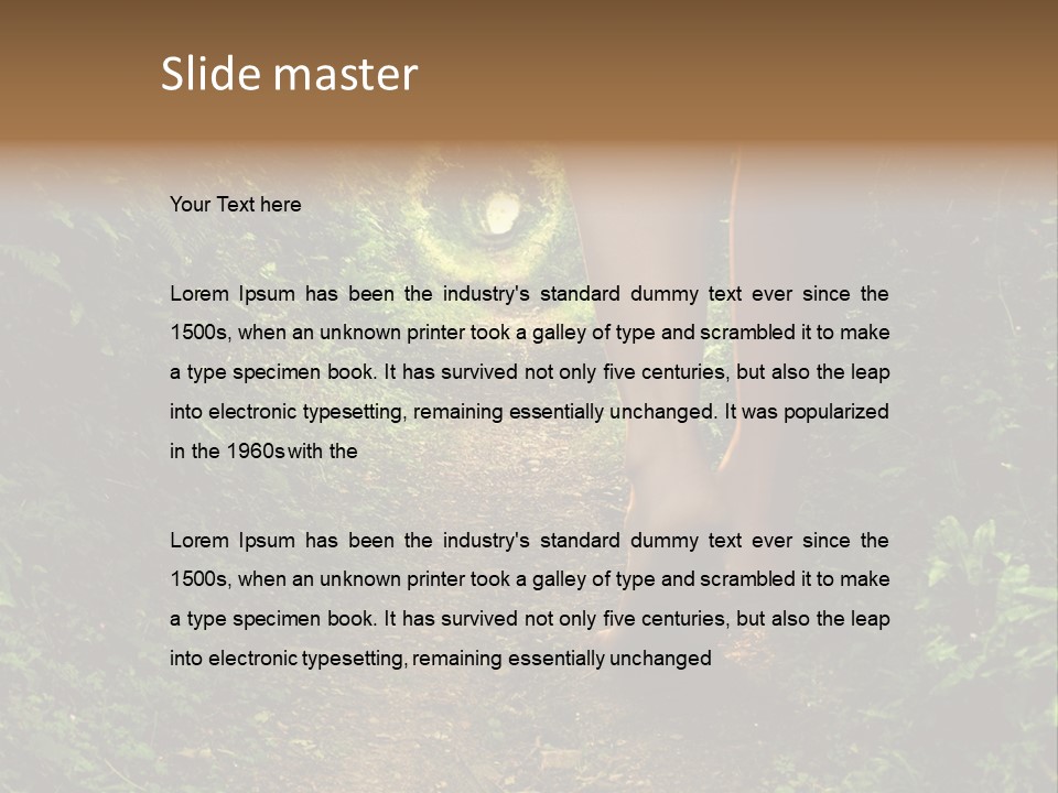 Alice Footpath Female PowerPoint Template