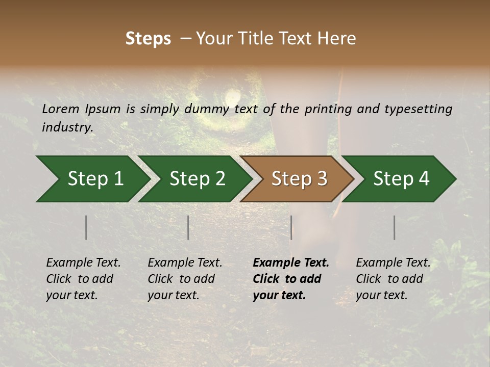 Alice Footpath Female PowerPoint Template