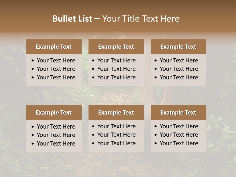 Alice Footpath Female PowerPoint Template