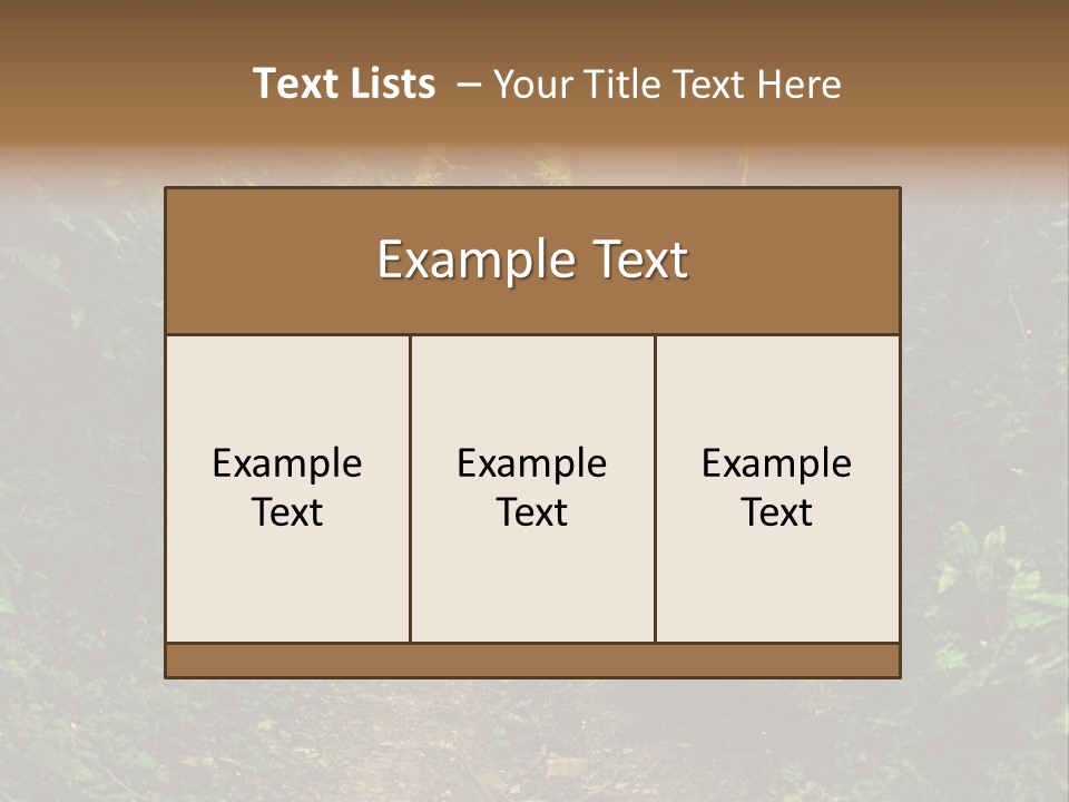 Alice Footpath Female PowerPoint Template