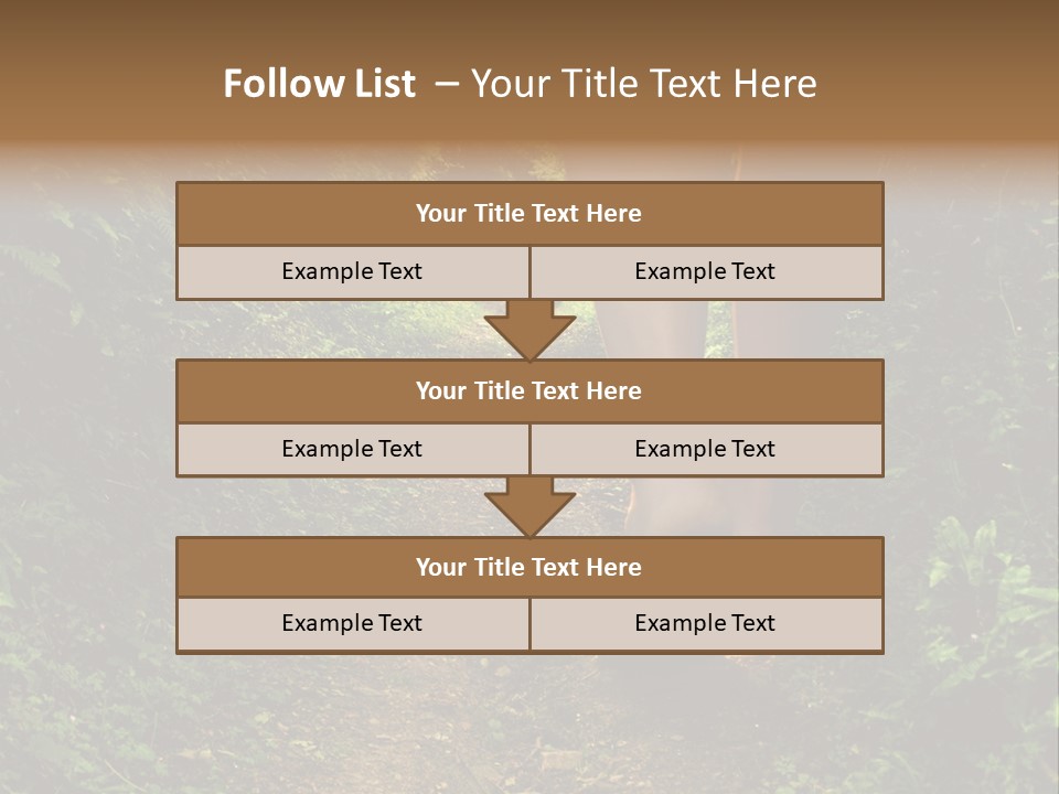 Alice Footpath Female PowerPoint Template