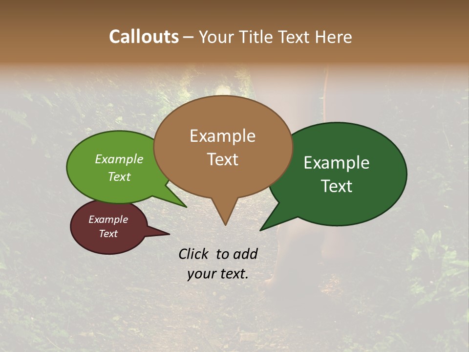 Alice Footpath Female PowerPoint Template