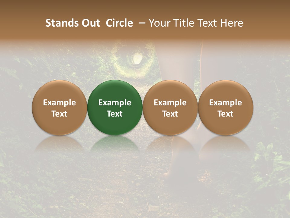 Alice Footpath Female PowerPoint Template