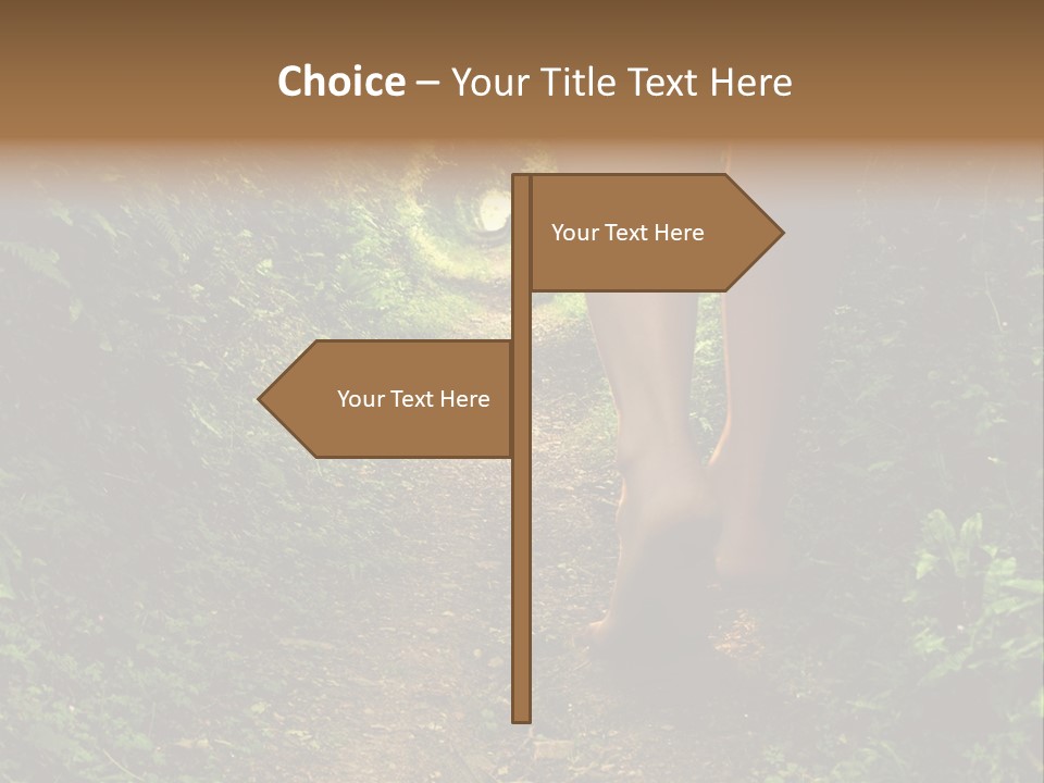 Alice Footpath Female PowerPoint Template