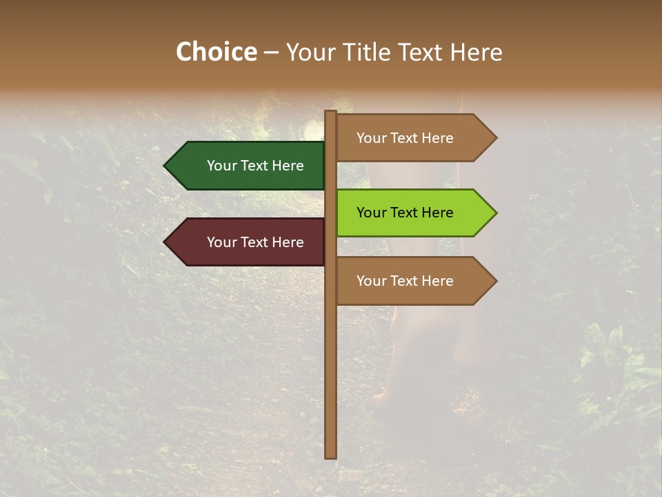 Alice Footpath Female PowerPoint Template