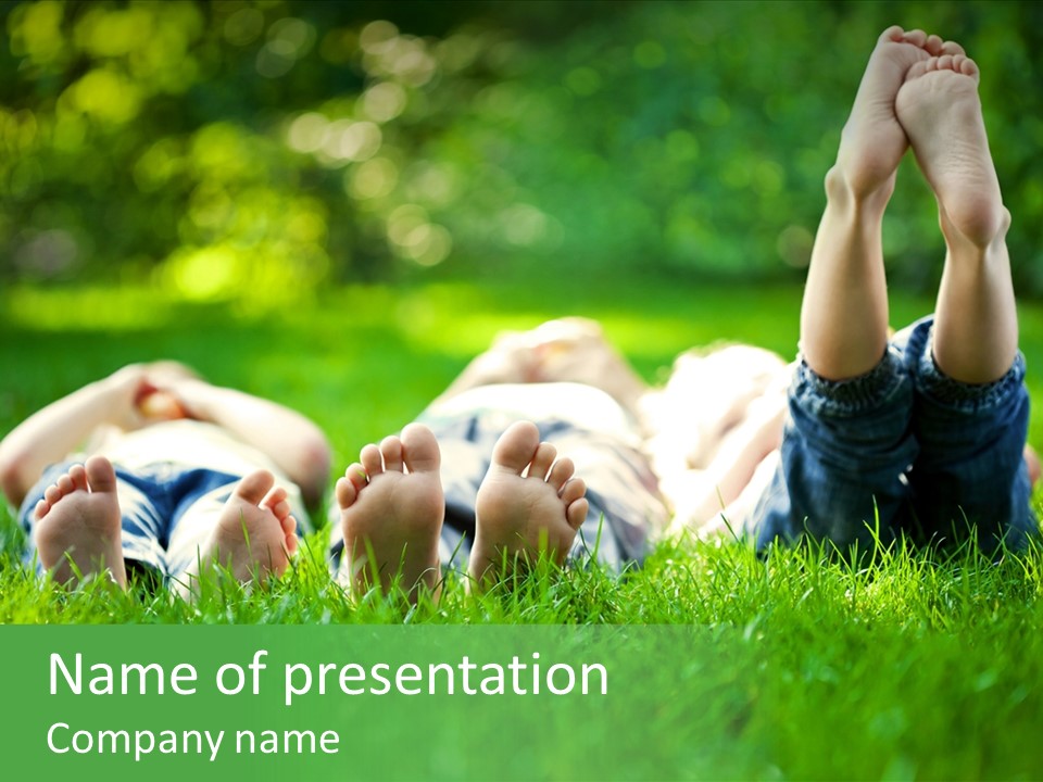 Enjoying Joy Outdoors PowerPoint Template