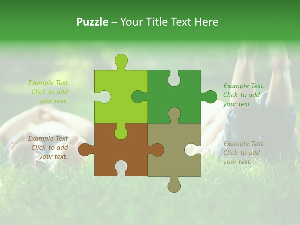 Enjoying Joy Outdoors PowerPoint Template