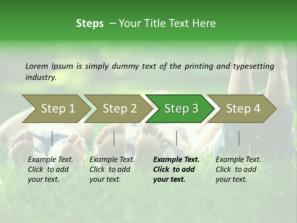Enjoying Joy Outdoors PowerPoint Template