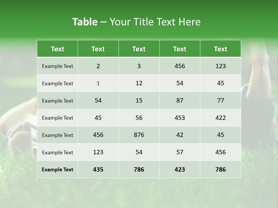 Enjoying Joy Outdoors PowerPoint Template