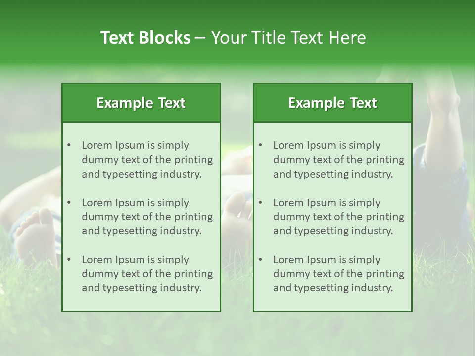 Enjoying Joy Outdoors PowerPoint Template