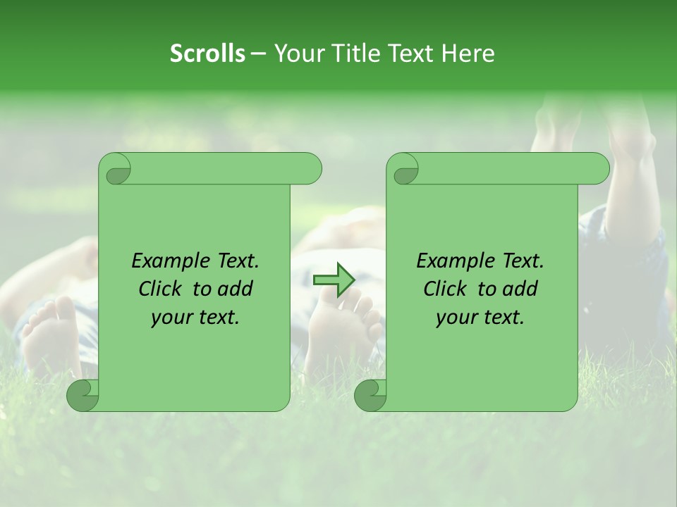 Enjoying Joy Outdoors PowerPoint Template